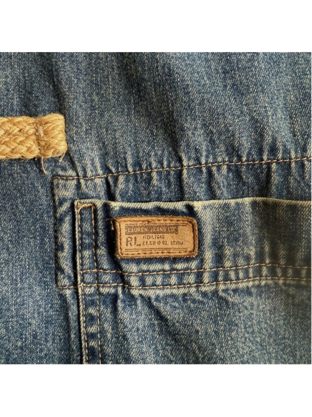 Vintage 90s Ralph Lauren Lauren Jeans Co Denim Toggle Women - Picture 3 of 6